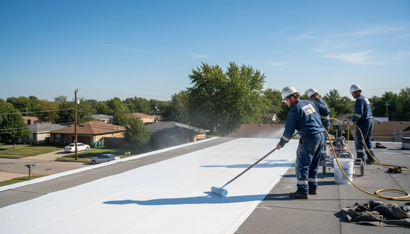 Commercial roof coating in Sledge, MS near me